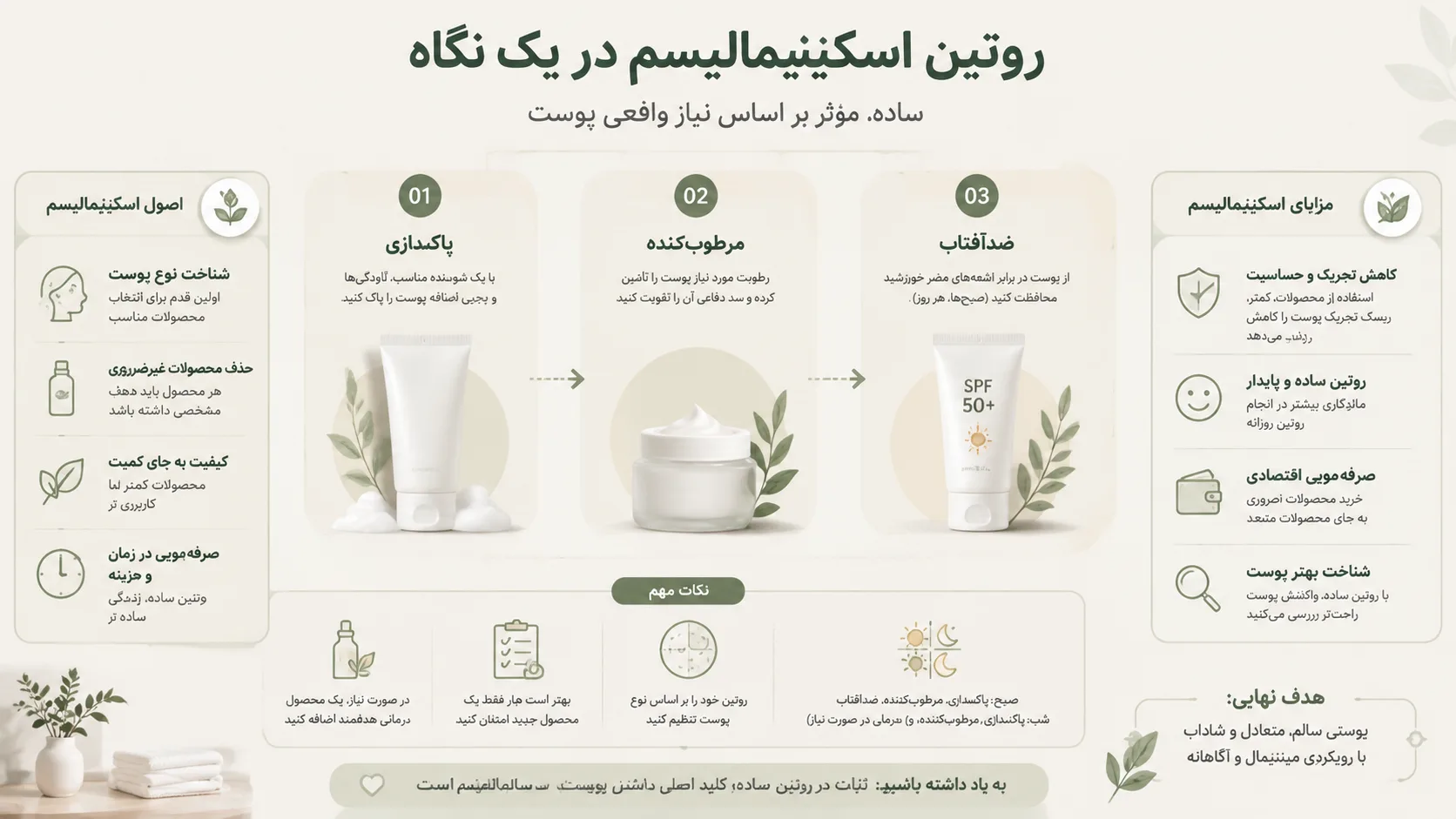 اینفوگرافیک اسکینیمالیسم چیست؟